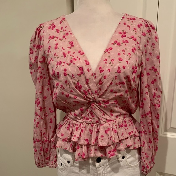 Majorelle Chrissa Top In Mauve Ditsy - Picture 3 of 6